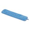 Microfiber Wet Room Pad, Split Nylon/Polyester Blend, 18", Blue, 12/Carton2