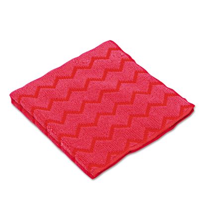 HYGEN Microfiber Cleaning Cloths, 16 x 16, Red, 12/Carton1