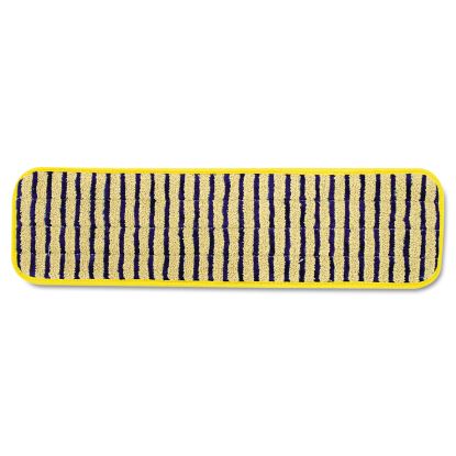 Microfiber Scrubber Pad, Vertical Polyprolene Stripes, 18", Yellow, 6/Carton1
