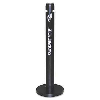 Smoker's Pole, Round, Steel, 0.9 gal, Black1