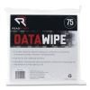 DataWipe Office Equipment Cleaner, Cloth, 6 x 6, White, 75/Pack2