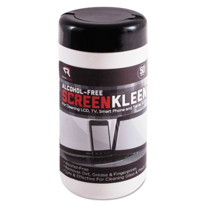 ScreenKleen Monitor Screen Wet Wipes, Cloth, 5 1/4 x 5 3/4, 50/Tub1