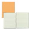 Single-Subject Wirebound Notebooks, 1 Subject, Narrow Rule, Brown Cover, 10 x 8, 80 Eye-Ease Green Sheets2