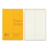 Standard Spiral Steno Pad, Gregg Rule, Brown Cover, 80 Eye-Ease Green 6 x 9 Sheets2