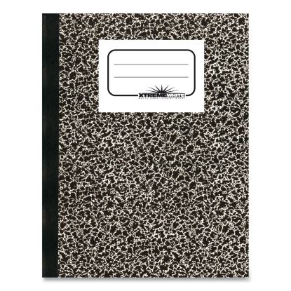 Composition Book, Medium/College Rule, Black Marble Cover, 10 x 7.88, 80 Sheets1