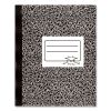 Composition Book, Medium/College Rule, Black Marble Cover, 11 x 8.38, 80 Sheets1