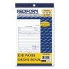 Job Work Order Book, Two-Part Carbonless, 5.5 x 8.5, 1/Page, 50 Forms2