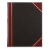 Texthide Eye-Ease Record Book, Black/Burgundy/Gold Cover, 10.38 x 8.38 Sheets, 150 Sheets/Book1