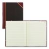 Texthide Eye-Ease Record Book, Black/Burgundy/Gold Cover, 10.38 x 8.38 Sheets, 150 Sheets/Book2