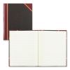 Texthide Eye-Ease Record Book, Black/Burgundy/Gold Cover, 10.38 x 8.38 Sheets, 300 Sheets/Book2