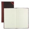 Texthide Eye-Ease Record Book, Black/Burgundy/Gold Cover, 14.25 x 8.75 Sheets, 300 Sheets/Book2