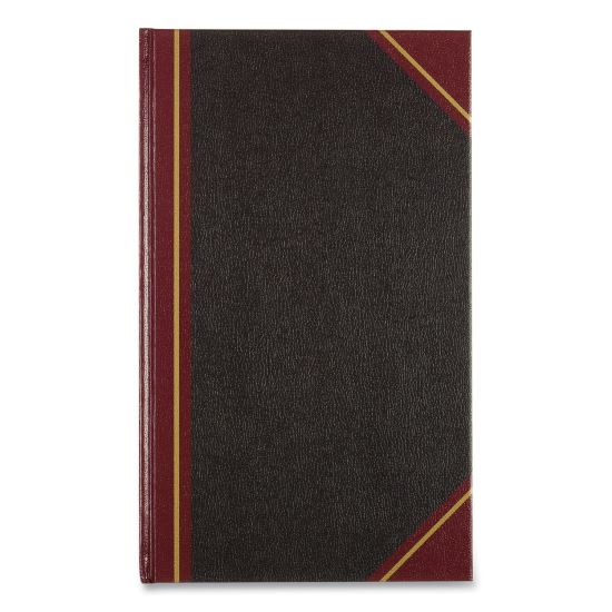 Texthide Record Book, 1 Subject, Medium/College Rule, Black/Burgundy Cover, 14 x 8.5, 500 Sheets1