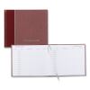 Hardcover Visitor Register Book, Burgundy Cover, 9.78 x 8.5 Sheets, 128 Sheets/Book2