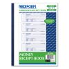 Receipt Book,Two-Part Carbonless, 7 x 2.75, 4/Page, 400 Forms2