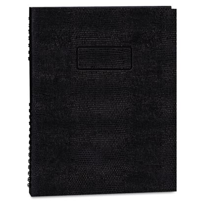 EcoLogix NotePro Executive Notebook, 1 Subject, Medium/College Rule, Black Cover, 11 x 8.5, 100 Sheets1
