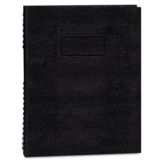 EcoLogix NotePro Executive Notebook, 1 Subject, Medium/College Rule, Black Cover, 11 x 8.5, 100 Sheets1
