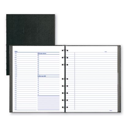 NotePro Undated Daily Planner, 9.25 x 7.25, Black Cover, Undated1