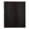 NotePro Undated Daily Planner, 10.75 x 8.5, Black Cover, Undated2