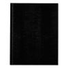 Executive Notebook, 1 Subject, Medium/College Rule, Black Cover, 9.25 x 7.25, 150 Sheets1