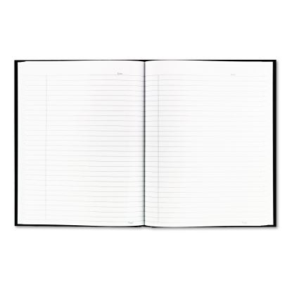 Business Notebook with Self-Adhesive Labels, 1 Subject, Medium/College Rule, Black Cover, 9.25 x 7.25, 192 Sheets1