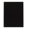 Business Notebook with Self-Adhesive Labels, 1 Subject, Medium/College Rule, Black Cover, 9.25 x 7.25, 192 Sheets2