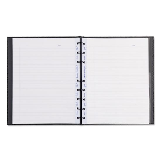 MiracleBind Notebook, 1 Subject, Medium/College Rule, Black Cover, 9.25 x 7.25, 75 Sheets1