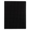 Duraflex Poly Notebook, 1 Subject, Medium/College Rule, Black Cover, 11 x 8.5, 80 Sheets1