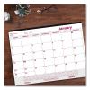 Monthly Desk Pad Calendar, 22 x 17, White/Burgundy Sheets, Black Binding, Clear Corners, 12-Month (Jan to Dec): 20232