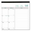 EcoLogix Monthly Desk Pad Calendar, 22 x 17, White/Green Sheets, Black Binding/Corners, 12-Month (Jan to Dec): 20232