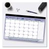 Monthly Desk Pad Calendar, 17.75 x 10.88, White/Blue/Green Sheets, Black Binding, Clear Corners, 12-Month (Jan to Dec): 20232