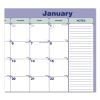 Monthly Desk Pad Calendar, 21.25 x 16, White/Blue/Green Sheets, Black Binding, Black Corners, 12-Month (Jan to Dec): 20232