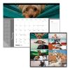 Pets Collection Monthly Desk Pad, Puppies Photography, 22 x 17, Black Binding, Clear Corners, 12-Month (Jan to Dec): 20232