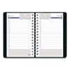 DuraGlobe Daily Planner, 30-Minute Appointments, 8 x 5, Black Soft Cover, 12-Month (Jan to Dec): 20232