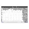 Monthly Desk Pad Calendar, DoodlePlan Coloring Pages, 17.75 x 10.88, Black Binding, Clear Corners, 12-Month (Jan-Dec): 20231