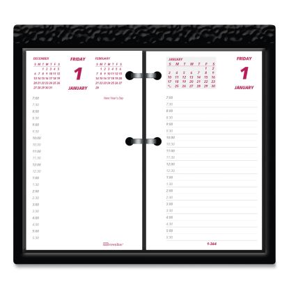 Daily Calendar Pad Refill, 6 x 3.5, White/Burgundy/Gray Sheets, 20221