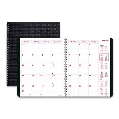 DuraFlex 14-Month Planner, 8.88 x 7.13, Black Cover, 14-Month (Dec to Jan): 2022 to 20241