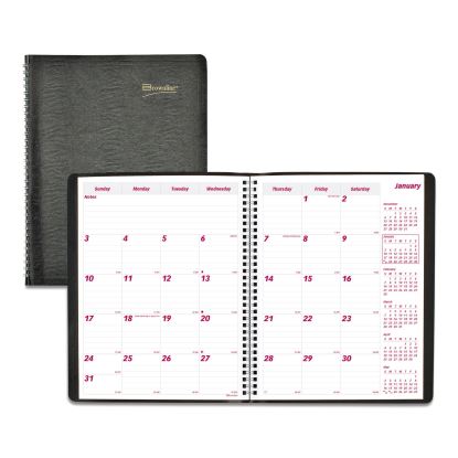Essential Collection 14-Month Ruled Monthly Planner, 11 x 8.5, Black Cover, 14-Month (Dec to Jan): 2022 to 20241