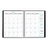 EcoLogix Recycled Monthly Planner, EcoLogix Artwork, 11 x 8.5, Black Cover, 14-Month (Dec to Jan): 2022 to 20242