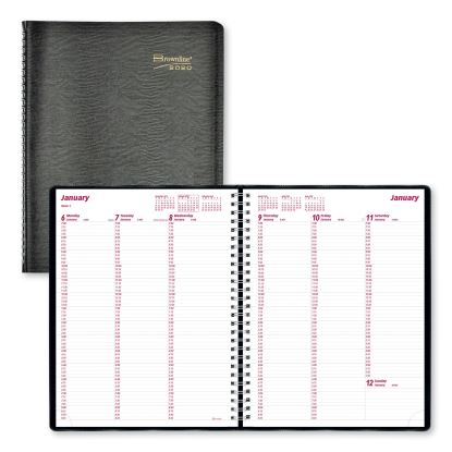Essential Collection Weekly Appointment Book in Columnar Format, 11 x 8.5, Black Cover, 12-Month (Jan to Dec): 20231