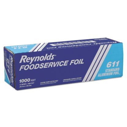 Standard Aluminum Foil Roll, 12" x 1,000 ft, Silver1