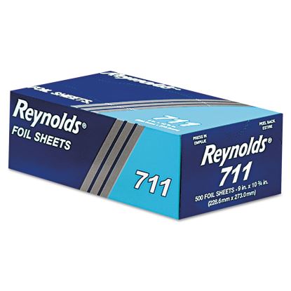 Pop-Up Interfolded Aluminum Foil Sheets, 9 x 10.75, Silver, 500/Box, 6 Boxes/Carton1
