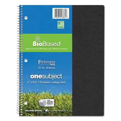 Environotes BioBased Notebook, 1 Subject, Medium/College Rule, Randomly Assorted Earthtone Covers, 11 x 8.5, 70 Sheets1