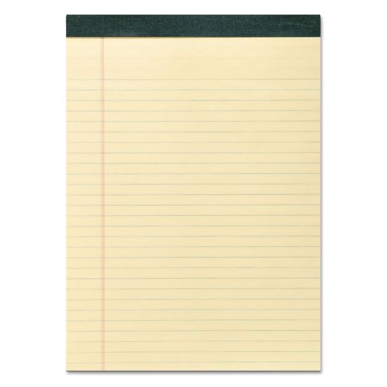 Recycled Legal Pad, Wide/Legal Rule, 40 Canary-Yellow 8.5 x 11 Sheets, Dozen1