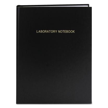 Lab Research Notebook, Quadrille Rule, Black Cover, 11.25 x 8.75, 72 Sheets1