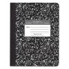 Marble Cover Composition Book, Wide/Legal Rule, Black Marble Cover, 9.75 x 7.5, 100 Sheets1