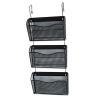 Mesh Three-Pack Wall Files, 3 Sections, Letter Size, 14" x 6.63" x 33.5", Black, 3/Pack2