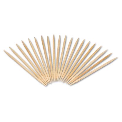 Round Wood Toothpicks, 2.5", Natural, 800/Box, 24 Boxes/Carton1
