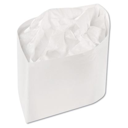 Classy Cap, Crepe Paper, Adjustable, One Size Fits All, White, 100 Caps/Pack, 10 Packs/Carton1