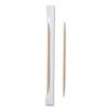 Mint Cello-Wrapped Wood Toothpicks, 2.5", Natural, 1,000/Box, 15 Boxes/Carton1
