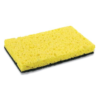 Heavy-Duty Scrubbing Sponge, 3.5 x 6, 0.85" Thick, Yellow/Green, 20/Carton1